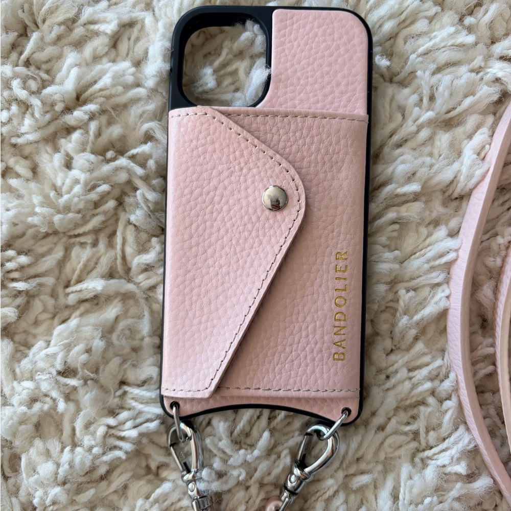 Bandolier Pink Crossbody Phone Case - Picture 2 of 3